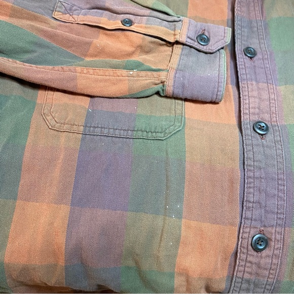 Vintage Magellan Sportswear 100% Cotton Plaid Button Up Shirt Flannel Style Fall - Picture 5 of 11